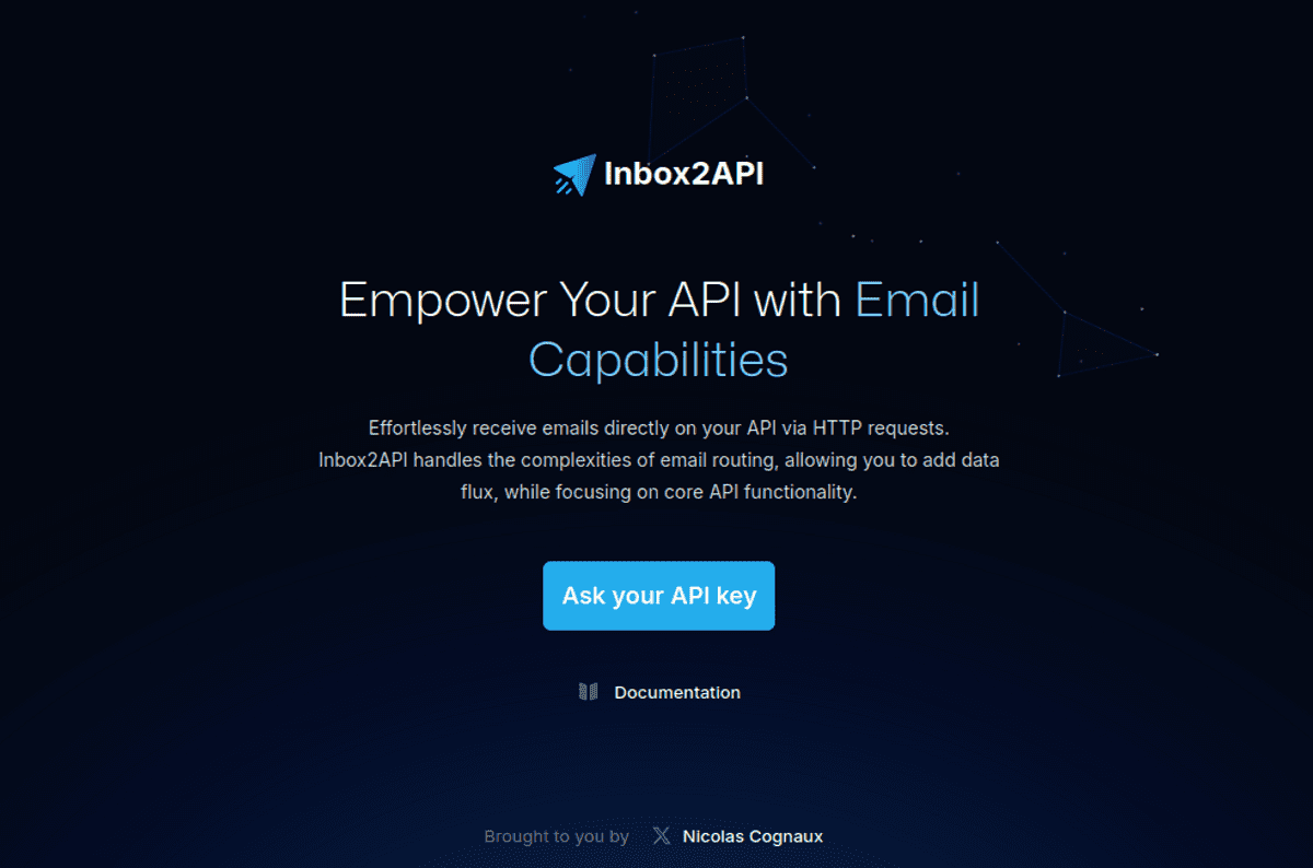 Inbox2API: Make your API receive emails - Nicolas Cognaux